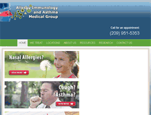 Tablet Screenshot of allergyimm.com